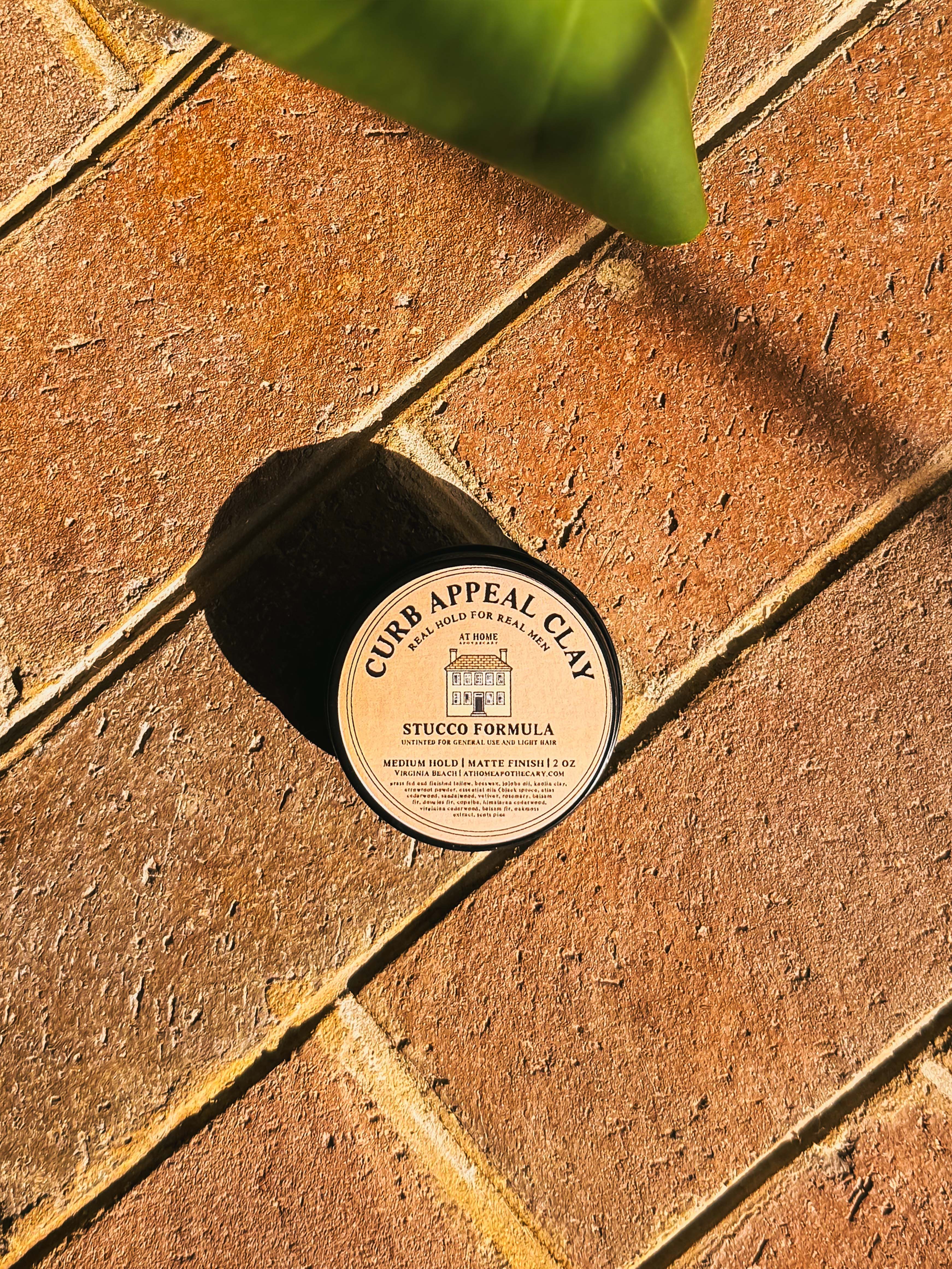 At Home Apothecary Curb Appeal Tallow Hair Clay jar